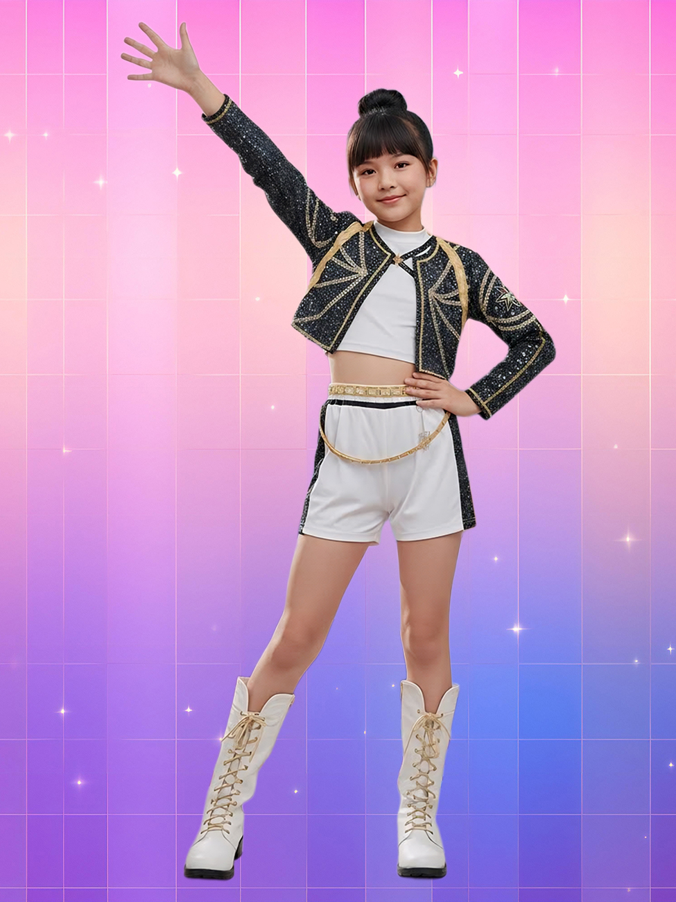 Déguisement Kpop Demon Hunters Rumi version Golden - Boutique Kpop