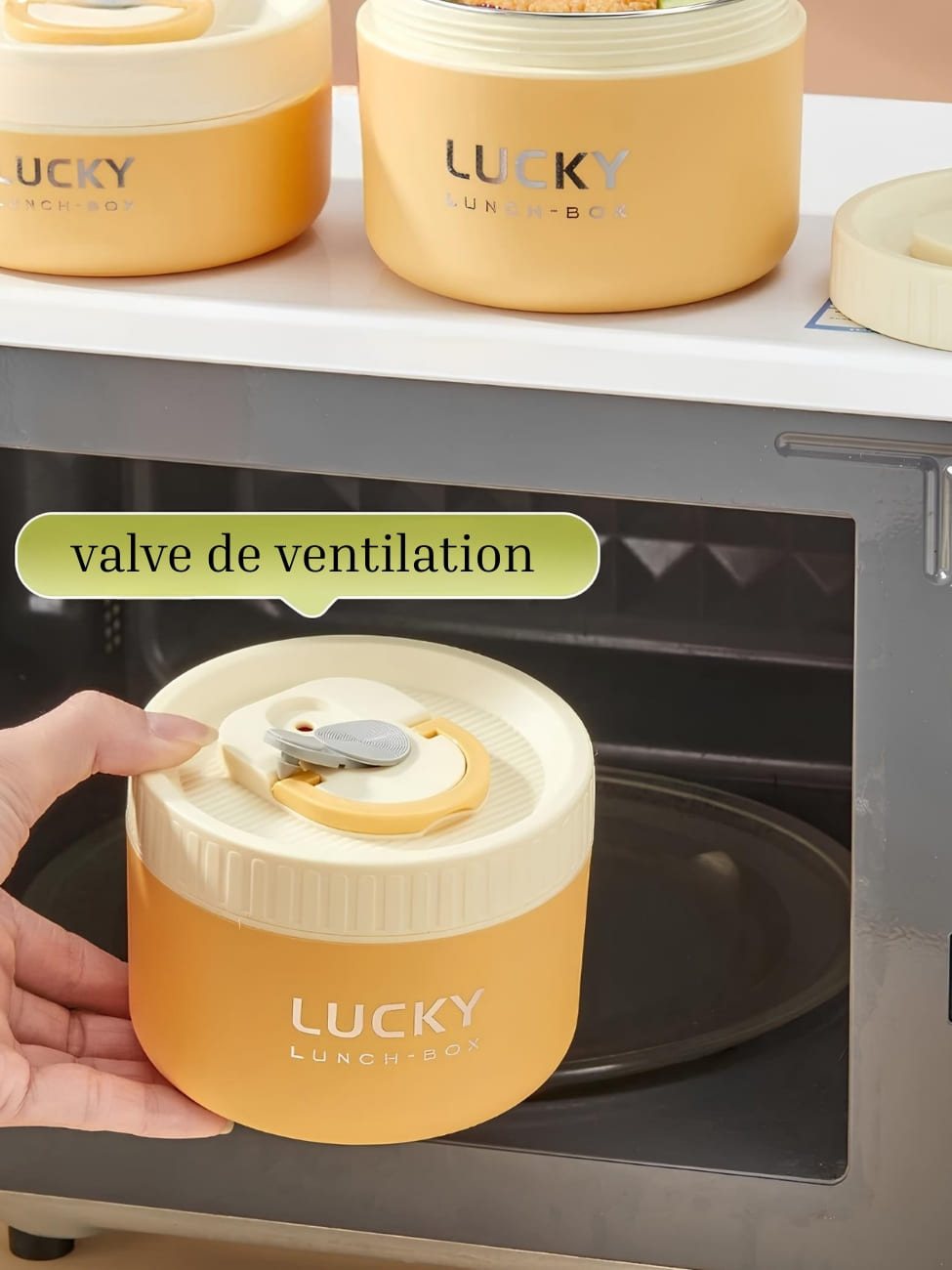Bento coréen thermique en acier inoxydable – Image 4