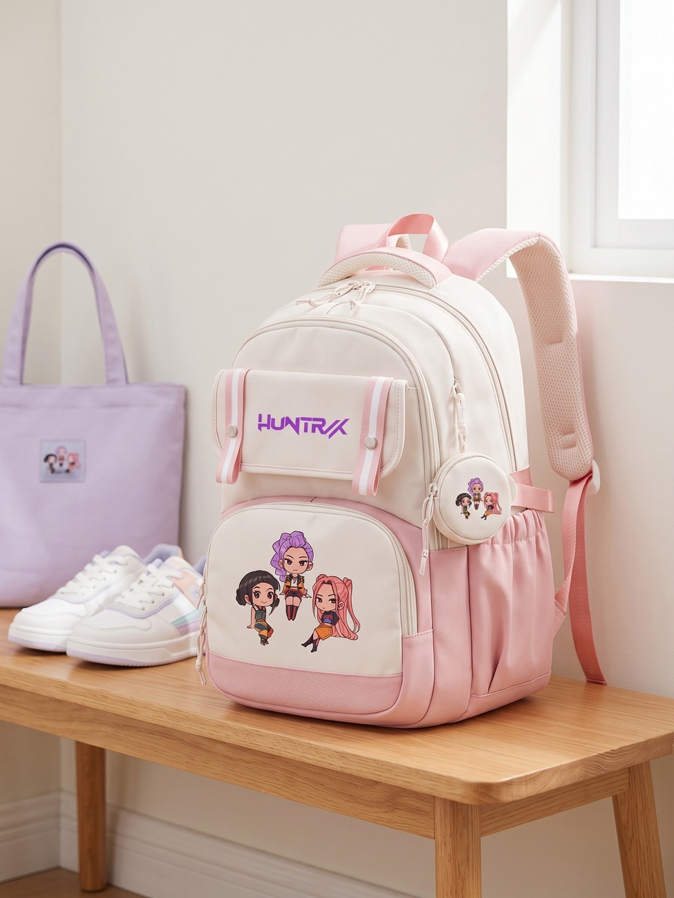 Sac à dos Huntrix coloris pastel – Image 5
