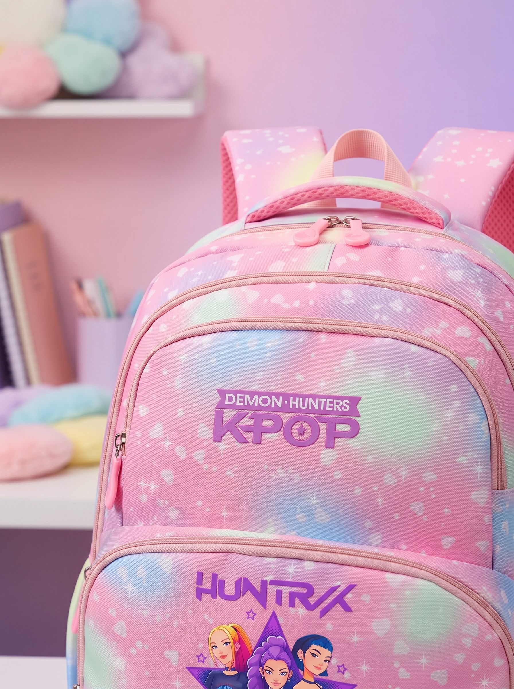 Ensemble de sac à dos Huntrix, trousse et sac de voyage – Image 2
